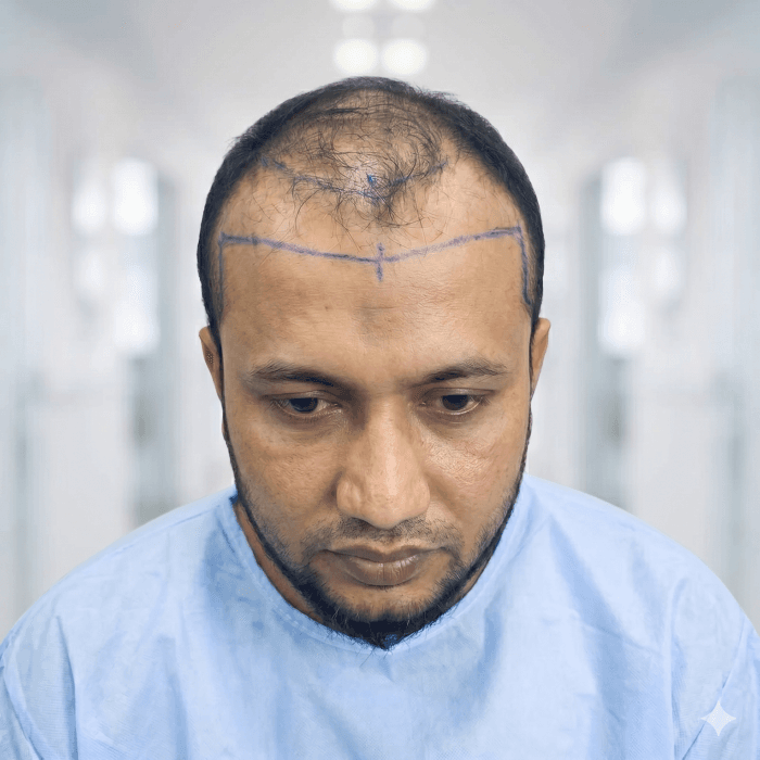 Before skin rejuvenation treatment