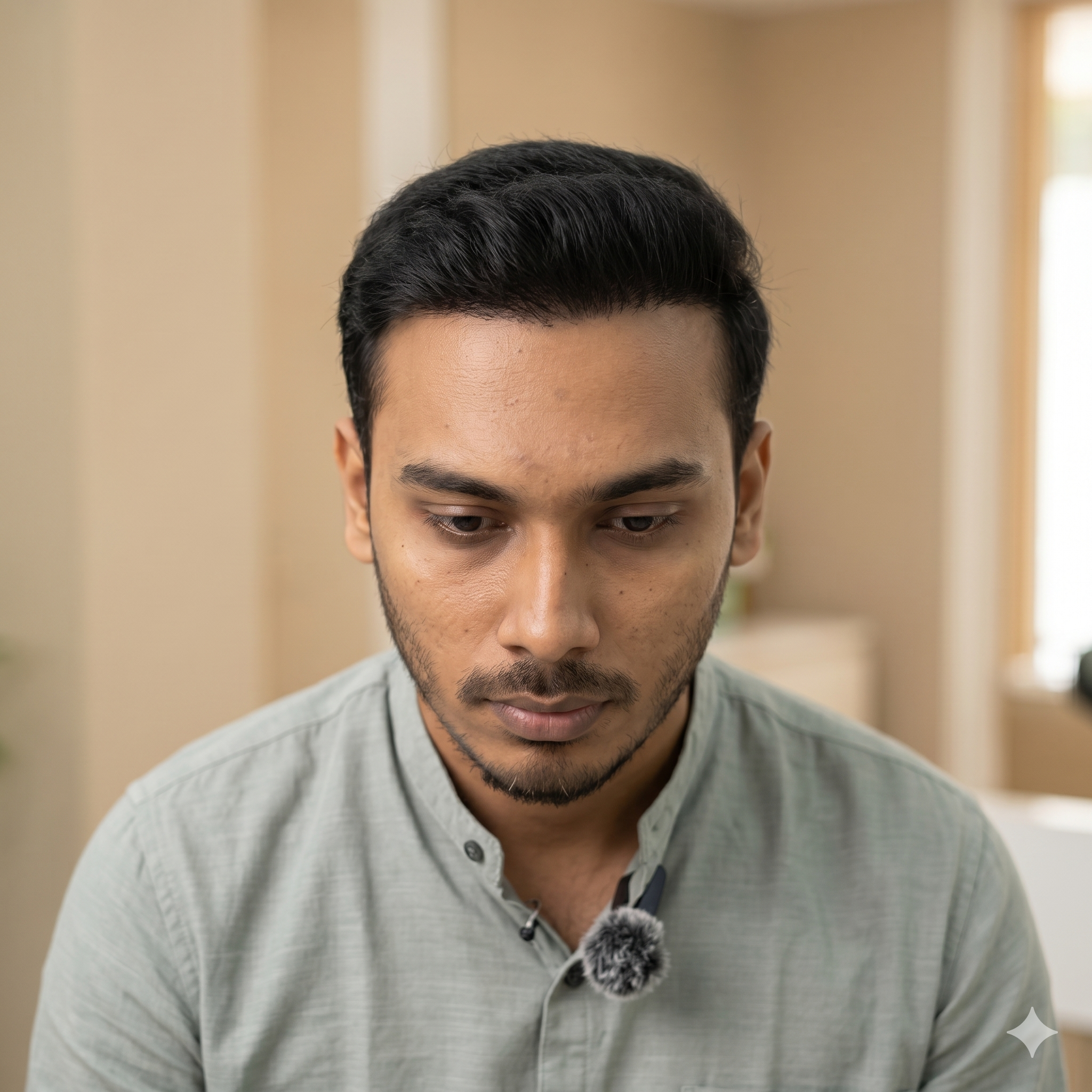 After hair restoration treatment